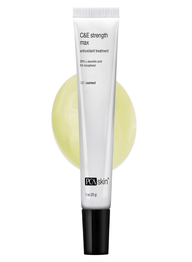 PCA SKIN Strength Max Vitamin E and Vitamin C Serum, Anti Wrinkle Face Serum for Brightening Skin, 1.0 fl oz Tube - Image 1